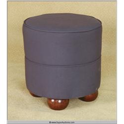 16" Diameter 18" High Blue Foot Stool