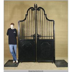 Free Standing New Orleans Style Scrolling Gate  