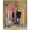 Image 1 : Large Oversized 8' Floor Mirror with 7' Coat Rack Set 