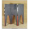 Image 2 : 1980's Zebra Folding Screen with Red Legs 