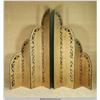 Image 2 : Gold Art Deco Folding Screen Set of Two 