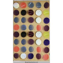 Swinging Mod Style 5' X 12' Multi-Colored Acrylic Wall Art 