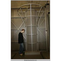 Large Modern Architectural Steel Illuminated Frame Sculpture