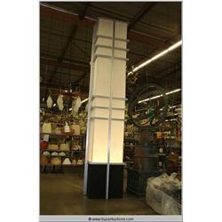Large 17' Foot Tall Art Deco Styled Aluminum Frame Light Up Towers