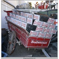 Full Size Budweiser Horse Carriage with Boxes