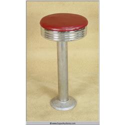 1950's Style Chrome Milk Shop Diner Bar Stools 