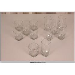 "Law Abiding Citizen" 2009 Short and Tall Glass Cup Sets, Set of 2 with 6 per Set