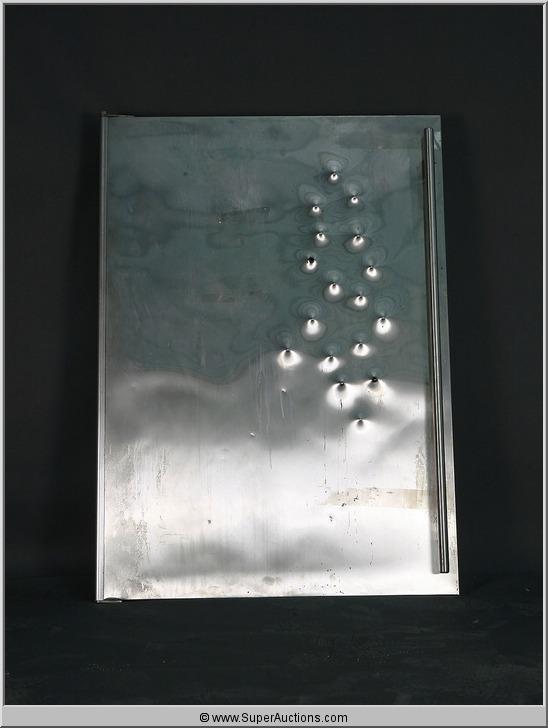 Mr Mrs Smith 2005 Refrigerator Door With Bullet Holes