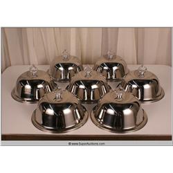 "Law Abiding Citizen" 2009 Chrome Serving Trays with Covers, Set of 7