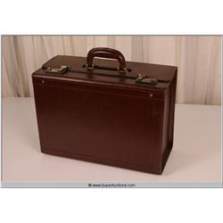 "Law Abiding Citizen" 2009 Brown Leather Business File Holder Suit Case