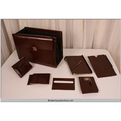 "Law Abiding Citizen" 2009 Brown Leather Business File Holder Suit Case with Break Away Pieces