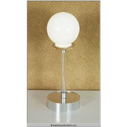 Small 8" Table Lamp with Mirror Base and Acrylic Neck 