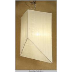 Large Cloth Wrapped Light Box Chandelier