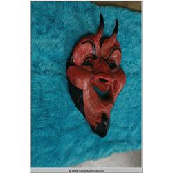 Devil with Horns French Hand Made/Hand Painted Wall Hanging Mask
