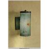Image 1 : "Powder Blue" 2009 with "Patrick Swayze" Long Aged Mesh Wall Sconce with Green Filter used as a Movi