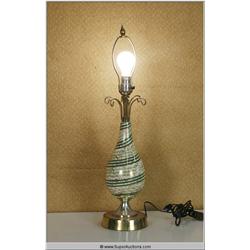 "Yes Man" 2008 with "Jim Carry" Original 1940's Green Swirl Table Lamp used as a Movie Prop