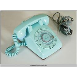"Dream Girls" 2006 with "Jamie Foxx" Blue Mid Century Rotary Telephone Used as a Movie Prop