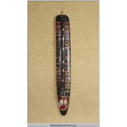 "Indiana Jones 4" 2008 Staring "Harrison Ford" Long Ancient African Mask Movie Prop in Jones's House