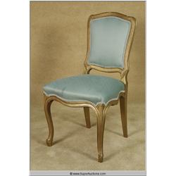 "Dream Girls" 2006 with "Jamie Foxx" French Side Chair with Teal Cover used as a Movie Prop