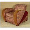 Image 1 : "Powder Blue" 2009 with "Patrick Swayze" 1930's Streamline Art Deco Style Lounge Chair with Period P