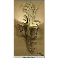 "Powder Blue" 2009 with "Patrick Swayze" Large 26" 1920's Hollywood Style Art Deco Wall Sconce used 