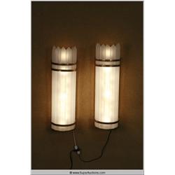 "Powder Blue" 2009 with "Patrick Swayze" Machine Age Wall Sconce Pair used as a Movie Prop