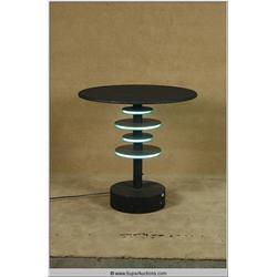 "Powder Blue" 2009 with "Patrick Swayze" Unique Black Light up Club Side Table used as a Movie Prop