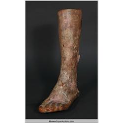 "Terminator " 2003 Staring "Arnold Schwarzenegger" Life Size Male Foot Movie Prop