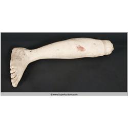 "Terminator " 2003 Staring "Arnold Schwarzenegger" Life Size Clean Male Leg Movie Prop
