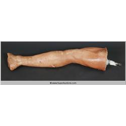 "Terminator " "Arnold Schwarzenegger" Working Rubber Arnold Schwarzenegger T-101 Leg Screen Used Mov