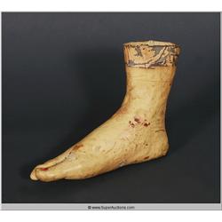 "Terminator " 2003 Staring "Arnold Schwarzenegger" Life Size Hallow Female Foot Used Movie Prop