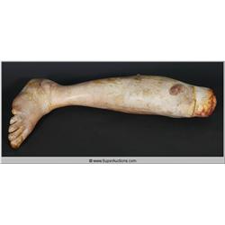 "Terminator " 2003 Staring "Arnold Schwarzenegger" Life Size Large Clean Male Leg Movie Prop