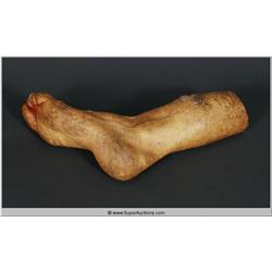 "Terminator " 2003 Staring "Arnold Schwarzenegger" Soft Life Size Man's Foot Used Movie Prop