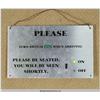 Image 1 : Fox Studios "Please Be Seated" Wall Panel With Light Up Switch