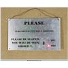 Image 2 : Fox Studios "Please Be Seated" Wall Panel With Light Up Switch