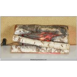 "Yes Man" 2008 with "Jim Carrey" Fresh Electric Fireplace Light Up Logs used as a Movie Prop