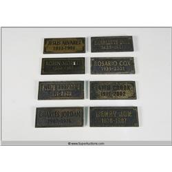 "Terminator 3" 2003 with "Arnold Schwarzenegger" Screen Used Grave Marker set of Eight From Sarah Co