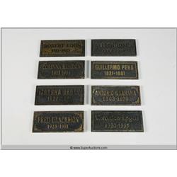"Terminator 3" 2003 with "Arnold Schwarzenegger" Screen Used Grave Marker set of Eight From Sarah Co