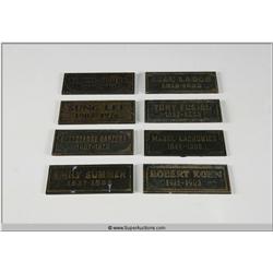 "Terminator 3" 2003 with "Arnold Schwarzenegger" Screen Used Grave Marker set of Eight From Sarah Co