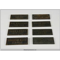 "Terminator 3" 2003 with "Arnold Schwarzenegger" Screen Used Grave Marker set of Eight From Sarah Co