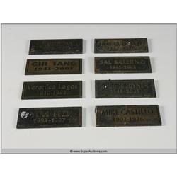 "Terminator 3" 2003 with "Arnold Schwarzenegger" Screen Used Grave Marker set of Eight From Sarah Co