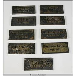 "Terminator 3" 2003 with "Arnold Schwarzenegger" Screen Used Grave Marker set of Eight From Sarah Co