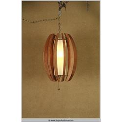 "Ray" 2004 starring "Jamie Foxx" Mid Century Modern Teak Chandelier used as a Movie Prop