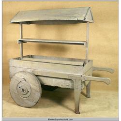 Rustic Dried out Wooden Mexican Style Fruit Street Cart