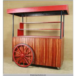 Refinded Rosewood French Style Fruit Street Cart