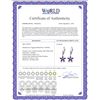 Image 2 : Genuine 2.8 ctw Amethyst Earrings 14KT Rose Gold - REF-46R7P