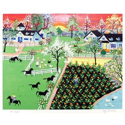 Kay Ameche, Kentucky, Serigraph