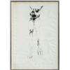 Image 1 : Leonard Baskin, Dog Figure Ink Drawing