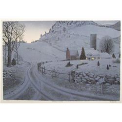Mel Hunter, Holiday at Sky Farm, Lithograph 