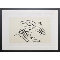 Reuben Nakian, Leda and the Swan, Etching